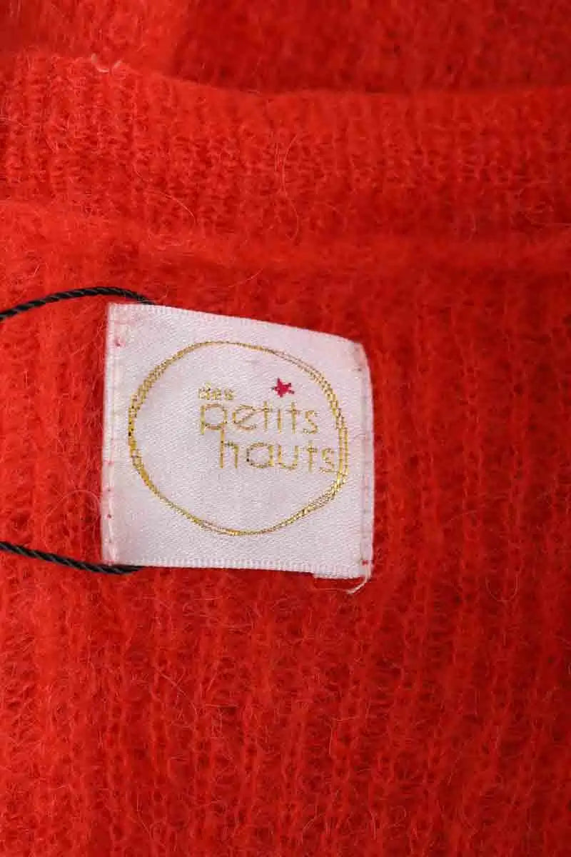 Cardigan Des Petits Hauts Orange en Laine