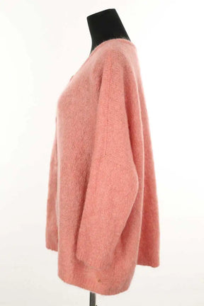 Cardigan Des Petits Hauts Rose en Laine
