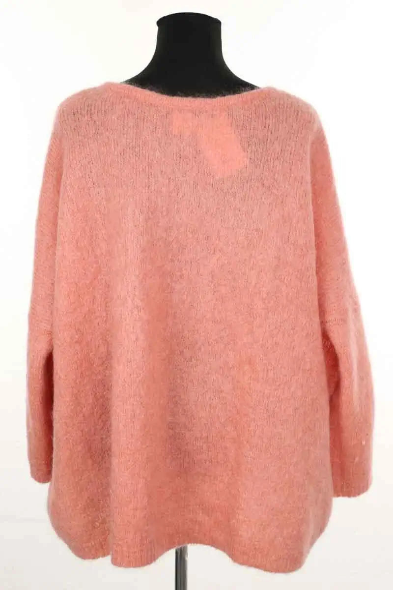 Cardigan Des Petits Hauts Rose en Laine