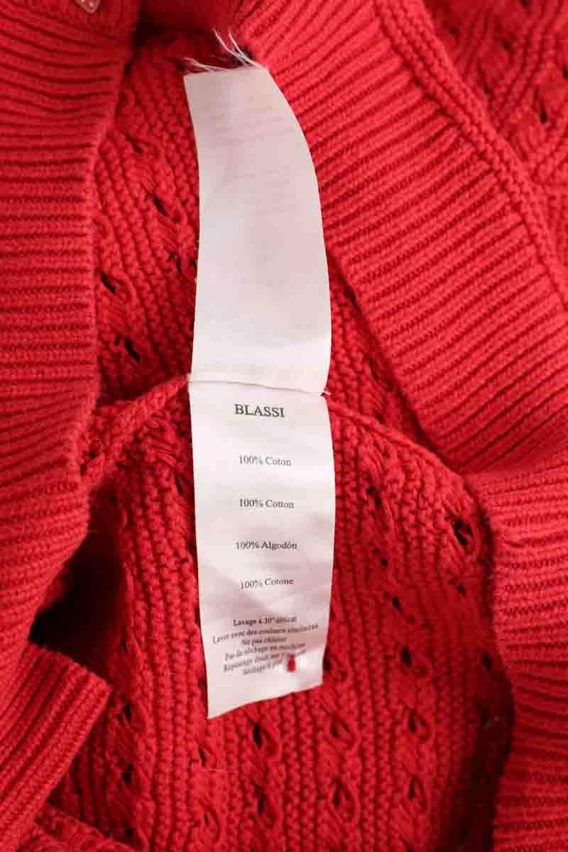 Cardigan Des Petits Hauts Rouge en Coton