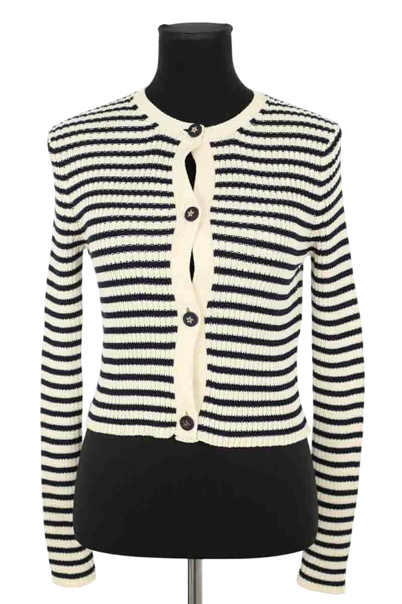 Cardigan Dior Ecru en Coton, taille S - Seconde Main