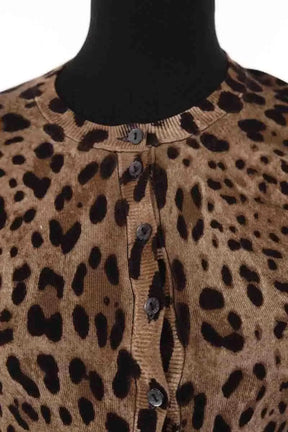 Cardigan Dolce & Gabbana Marron en Synthétique