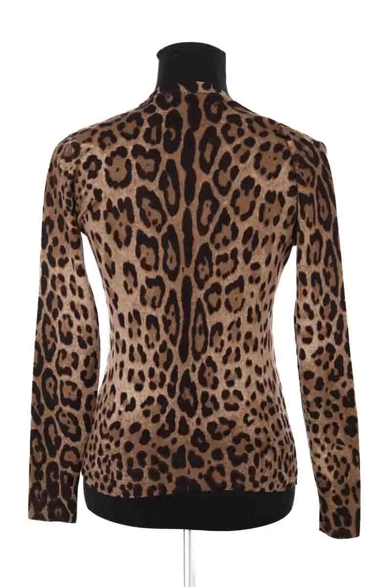 Cardigan Dolce & Gabbana Marron en Synthétique