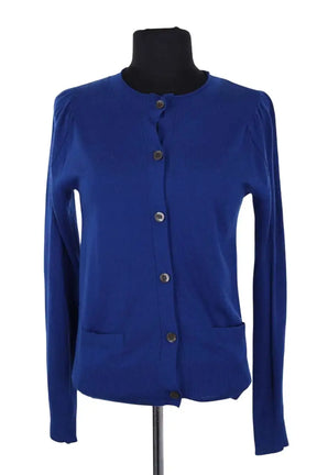 Cardigan Dries Van Noten Bleu en Laine, taille M - Seconde Main