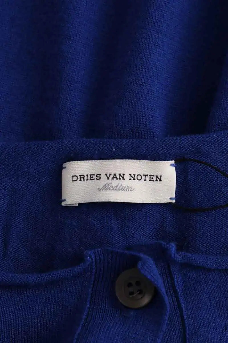 Cardigan Dries Van Noten Bleu en Laine