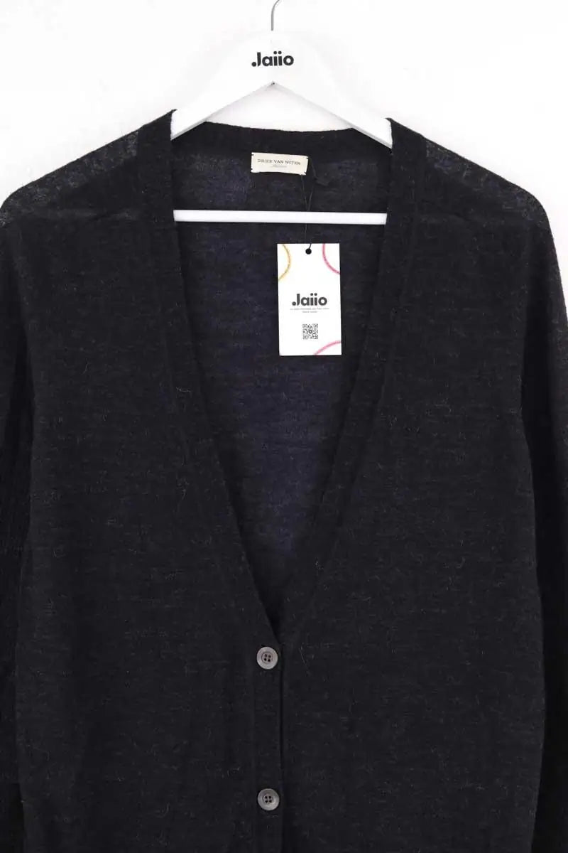 Cardigan Dries Van Noten Noir en Laine
