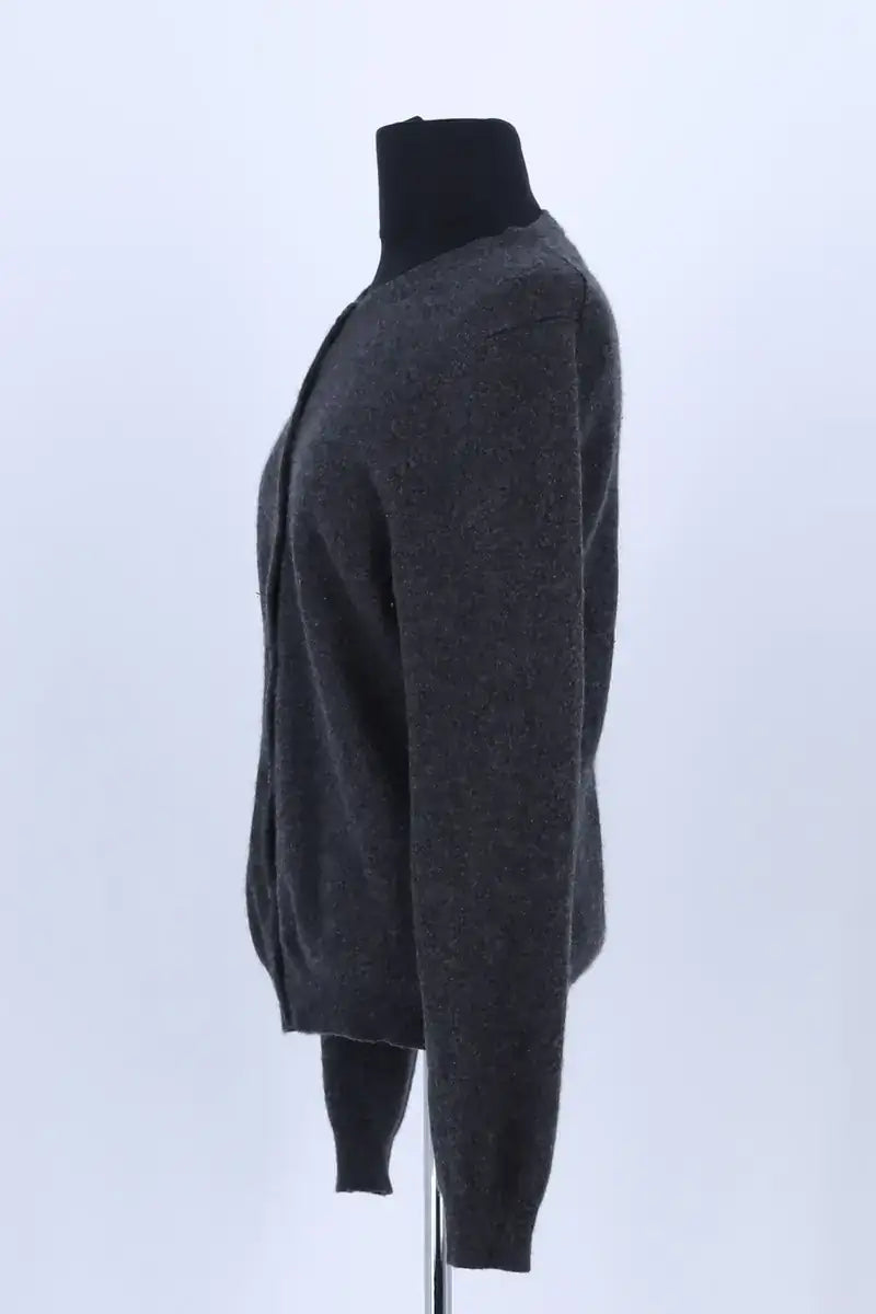 Cardigan Eric Bompard Anthracite en Cachemire