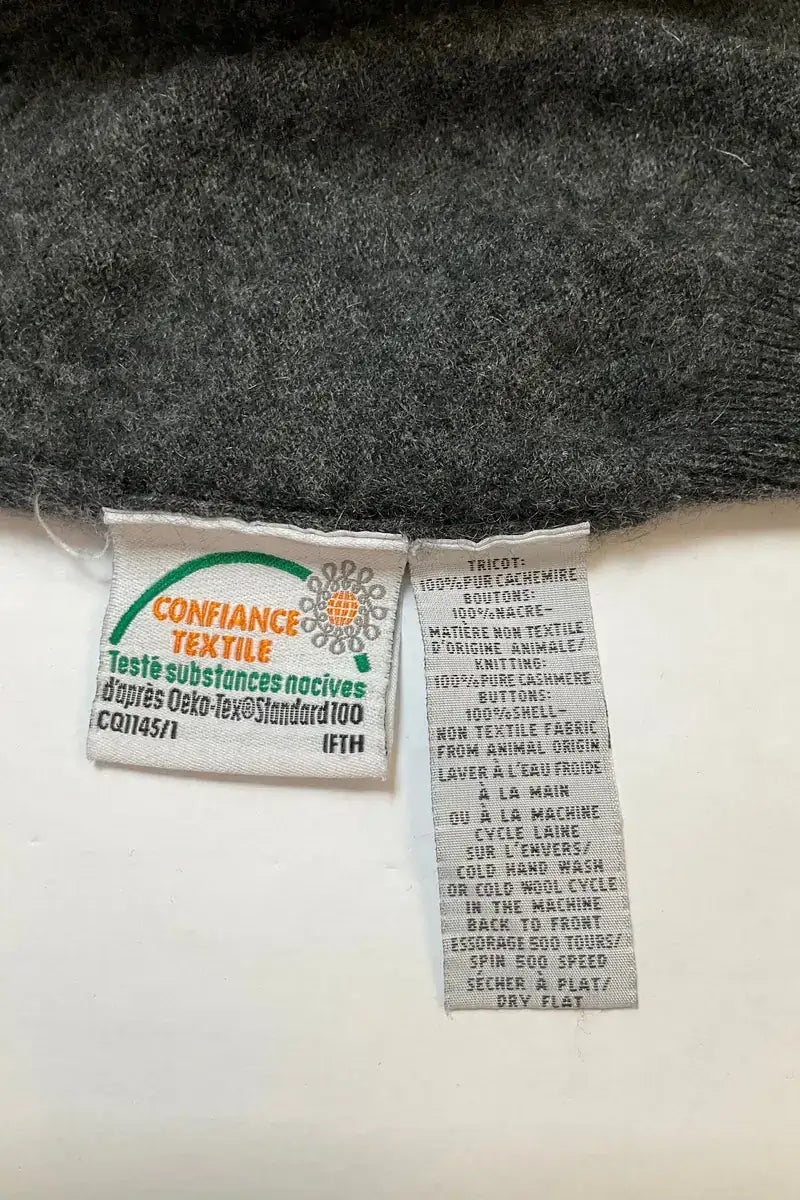 Cardigan Eric Bompard Anthracite en Cachemire