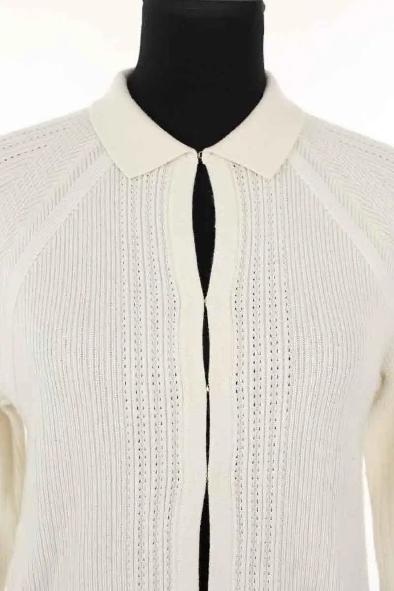 Cardigan Eric Bompard Blanc en Coton