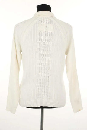 Cardigan Eric Bompard Blanc en Coton