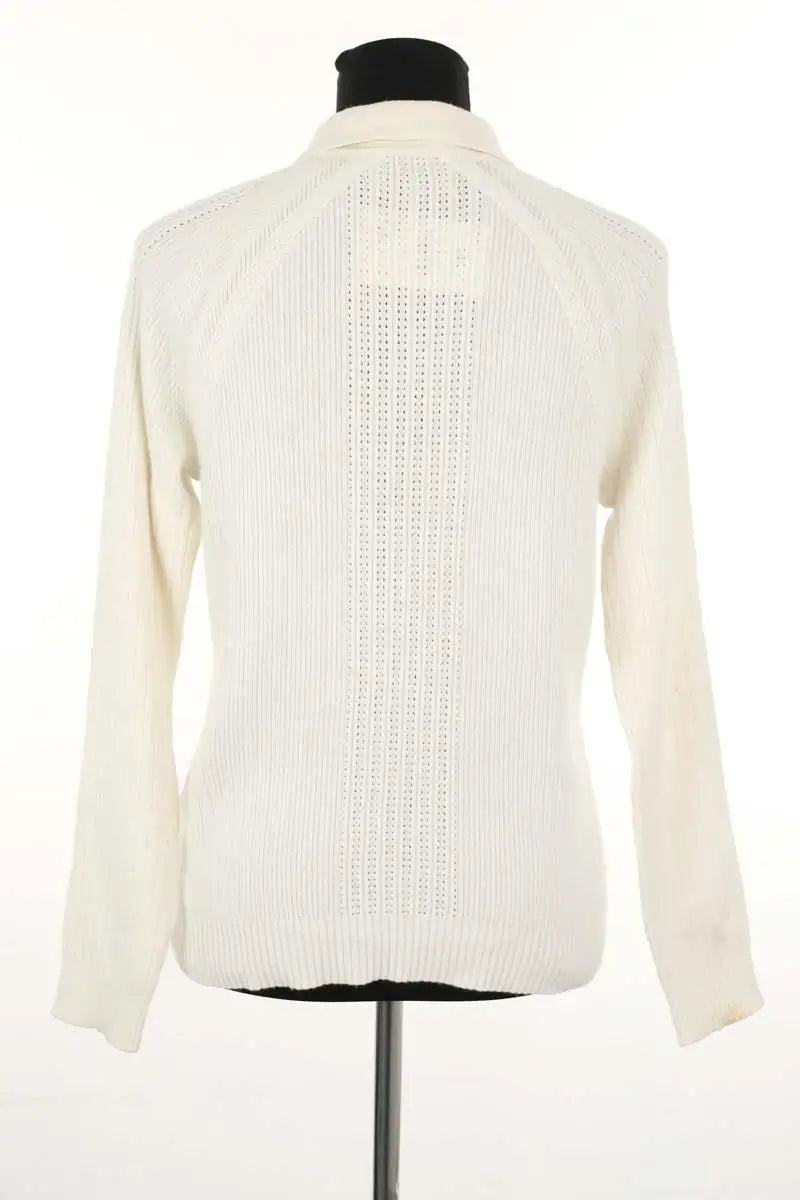 Cardigan Eric Bompard Blanc en Coton