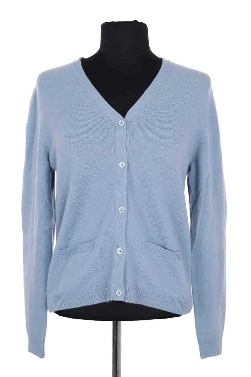 Cardigan Eric Bompard Bleu en Cachemire, taille M - Seconde Main