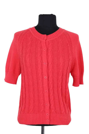 Cardigan Eric Bompard Rouge en Coton, taille M - Seconde Main