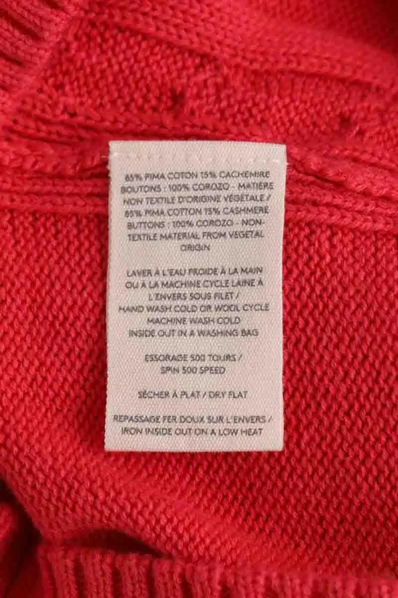 Cardigan Eric Bompard Rouge en Coton
