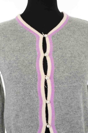 Cardigan From Future Gris en Cachemire