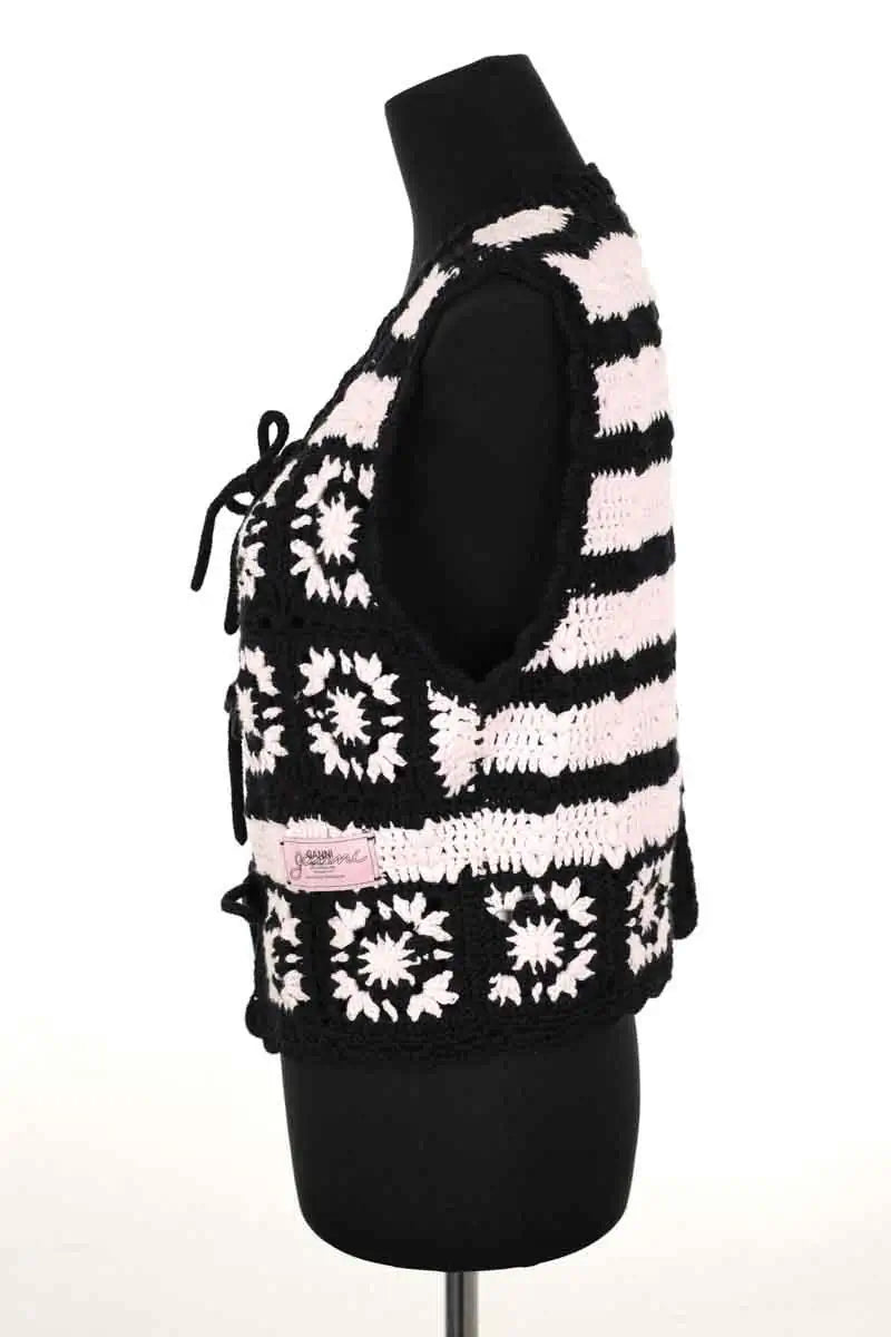 Cardigan Ganni Rose en Coton