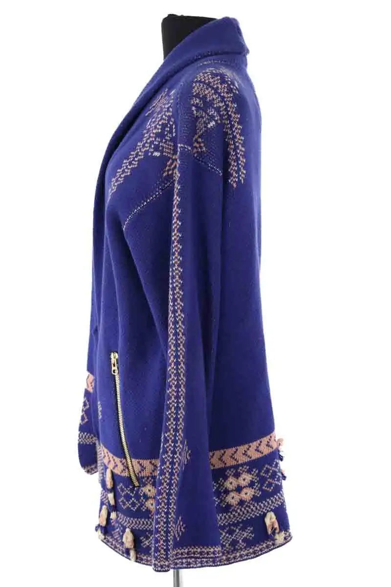 Cardigan Heimstone Bleu en Coton