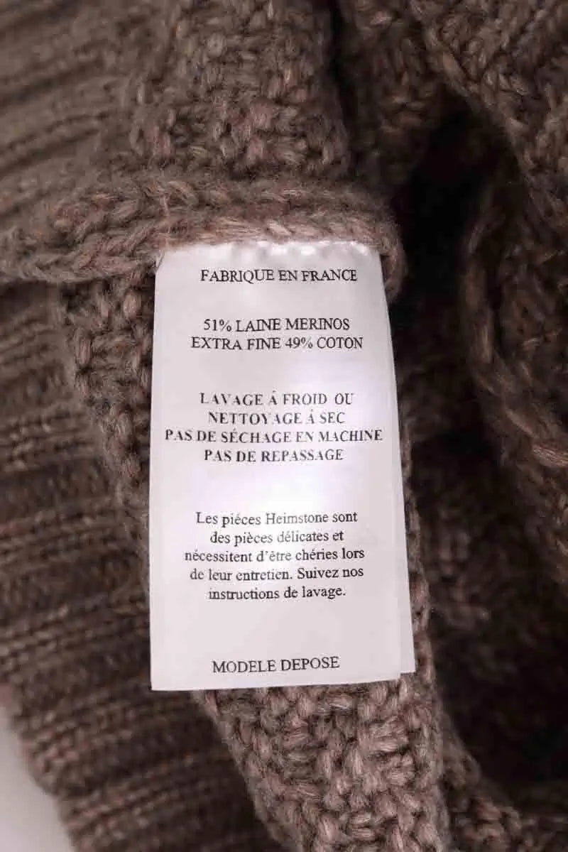 Cardigan Heimstone Marron en Laine