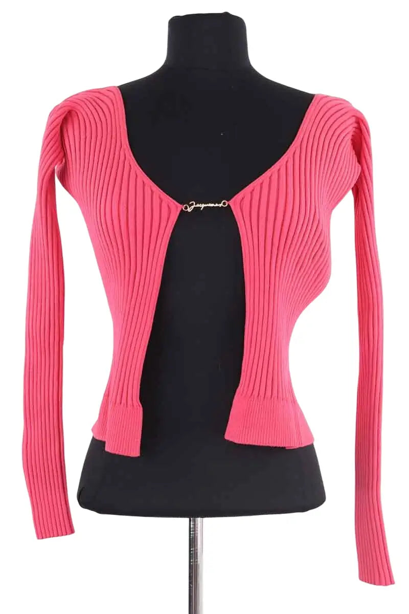 Cardigan Jacquemus La maille Pralu Rose en Laine, taille M - Seconde Main