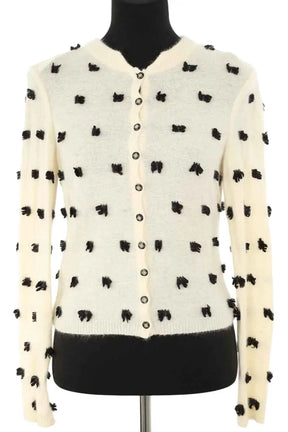 Cardigan John Galliano Beige en Laine, taille S - Seconde Main