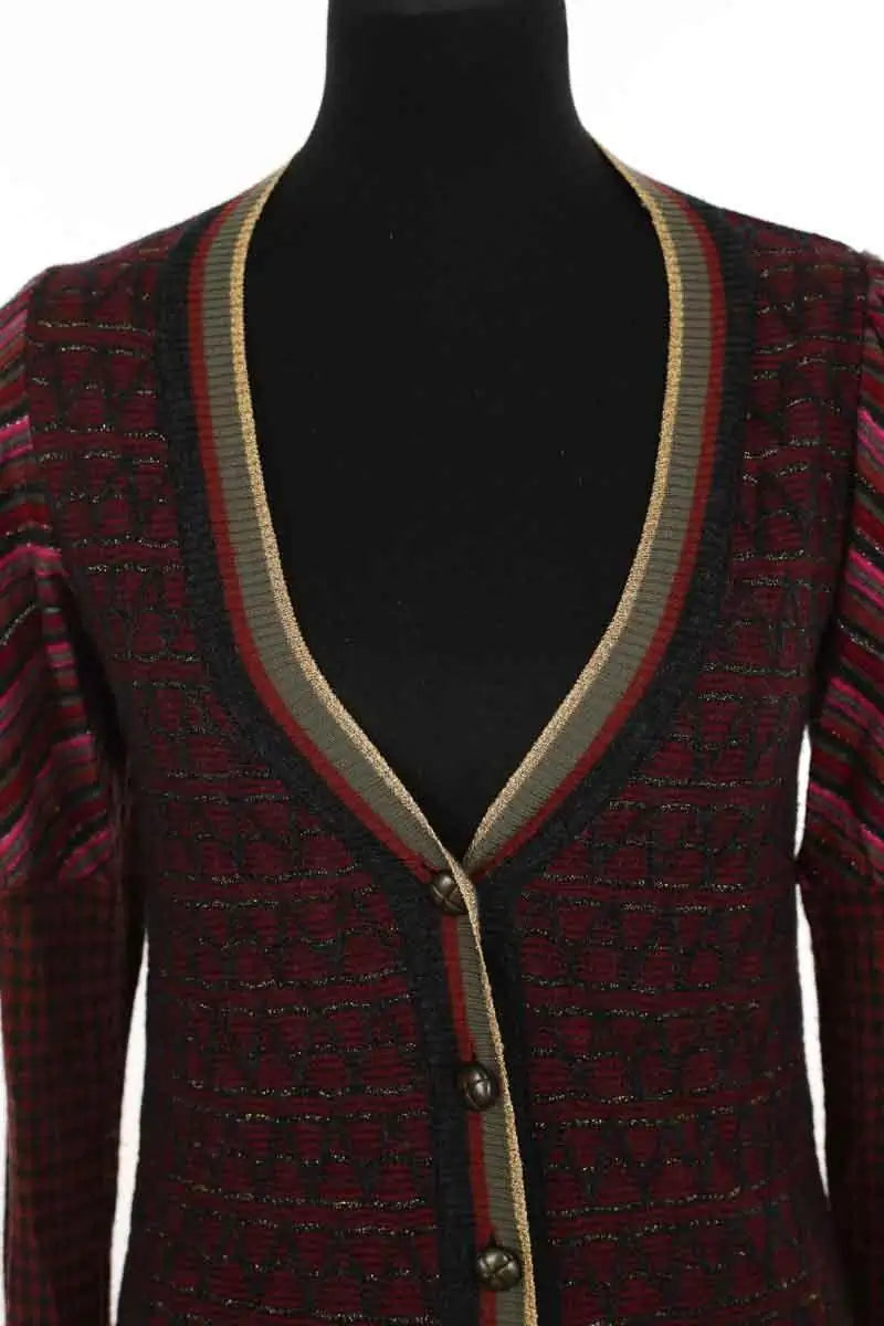 Cardigan Kenzo Bordeaux en Laine