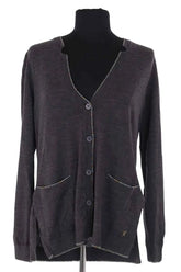 Cardigan Kenzo Gris en Laine, taille L - Seconde Main