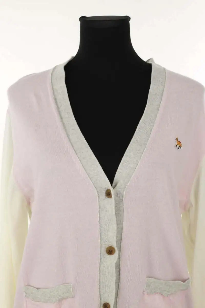 Cardigan Kitsuné Rose en Laine