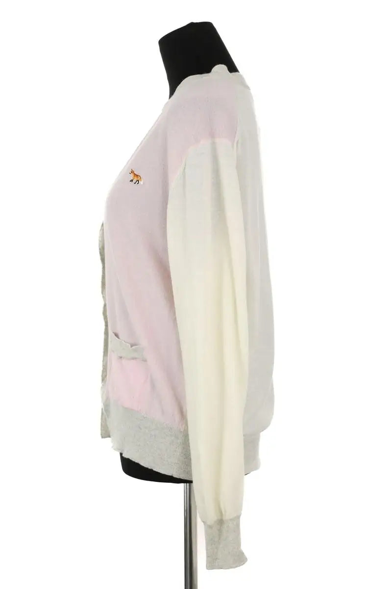 Cardigan Kitsuné Rose en Laine