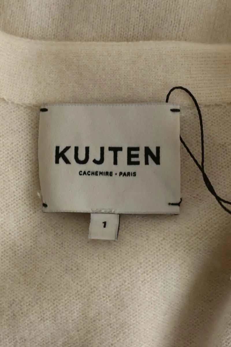 Cardigan Kujten Ecru en Cachemire
