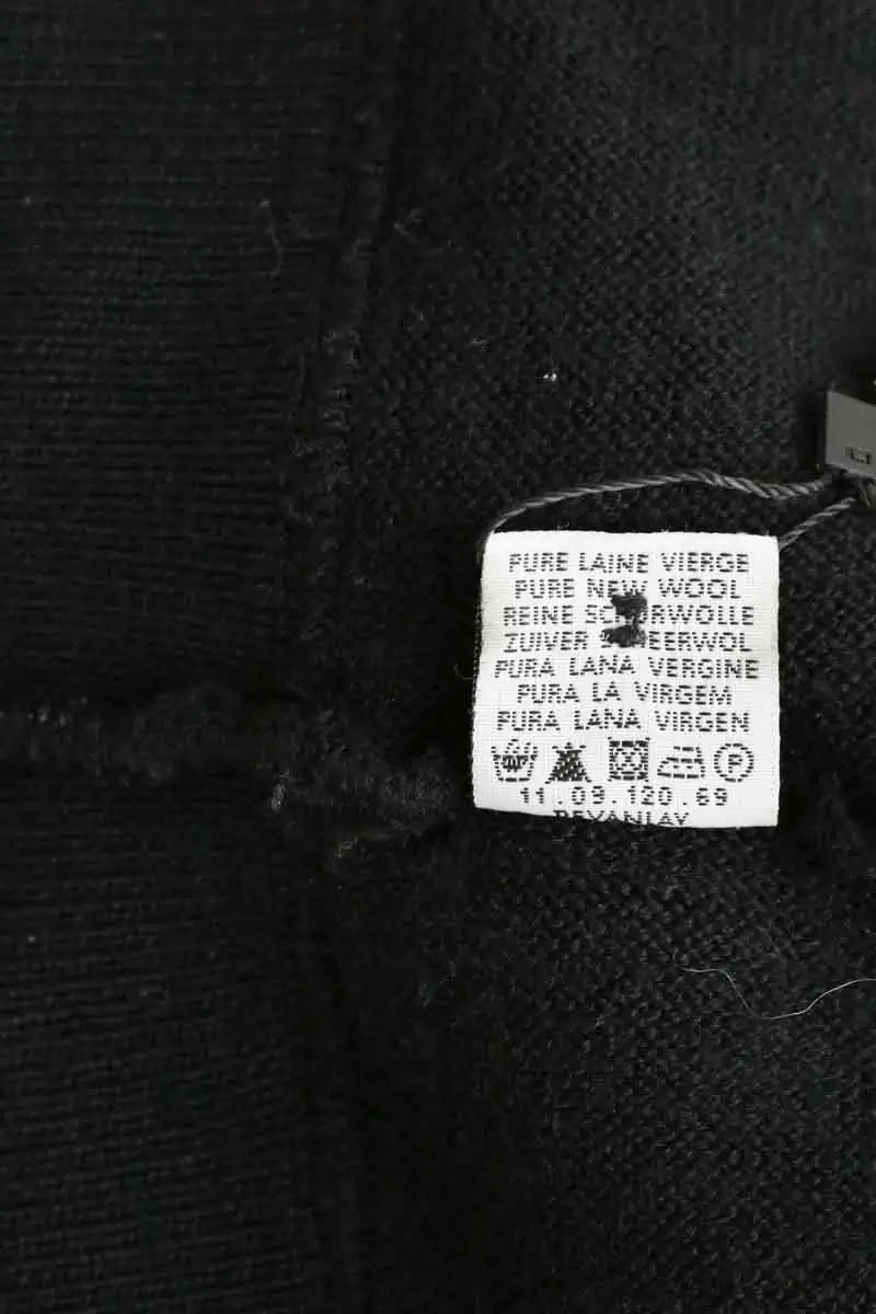 Cardigan Lacoste Noir en Laine