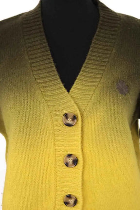 Cardigan Ladl Jaune en Laine