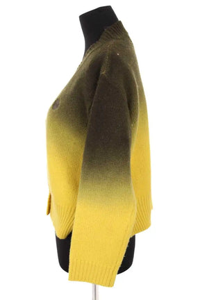 Cardigan Ladl Jaune en Laine