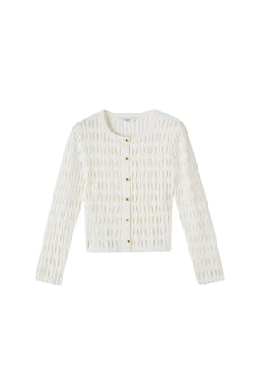 Cardigan LK Bennett Jolie Blanc en Viscose, taille M - Seconde Main