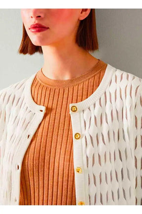 Cardigan LK Bennett Jolie Blanc en Viscose