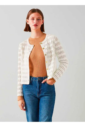 Cardigan LK Bennett Jolie Blanc en Viscose