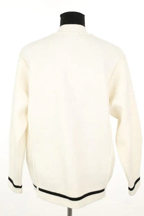 Cardigan Maje Blanc en Polyester