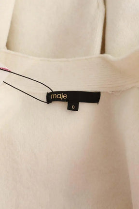 Cardigan Maje Blanc en Polyester