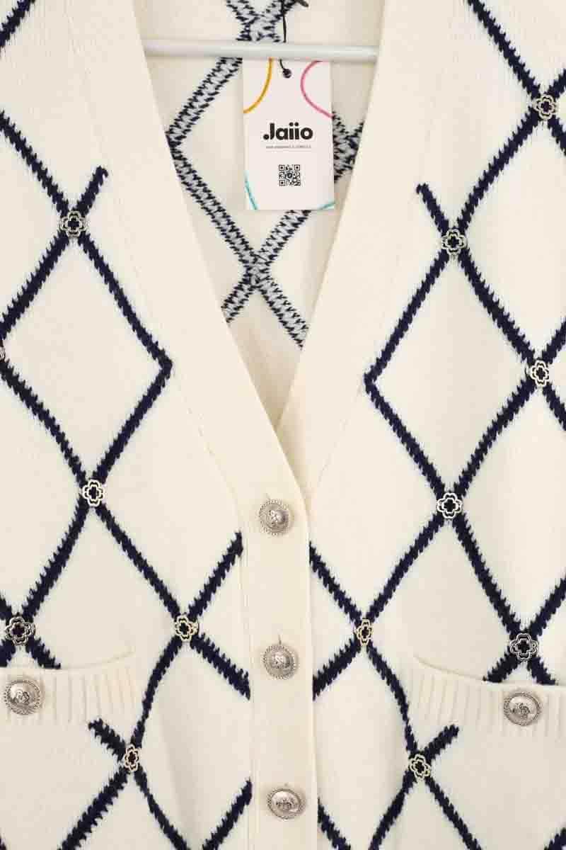 Cardigan Maje Blanc en Synthétique