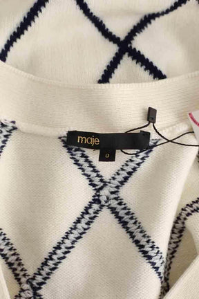 Cardigan Maje Blanc en Synthétique