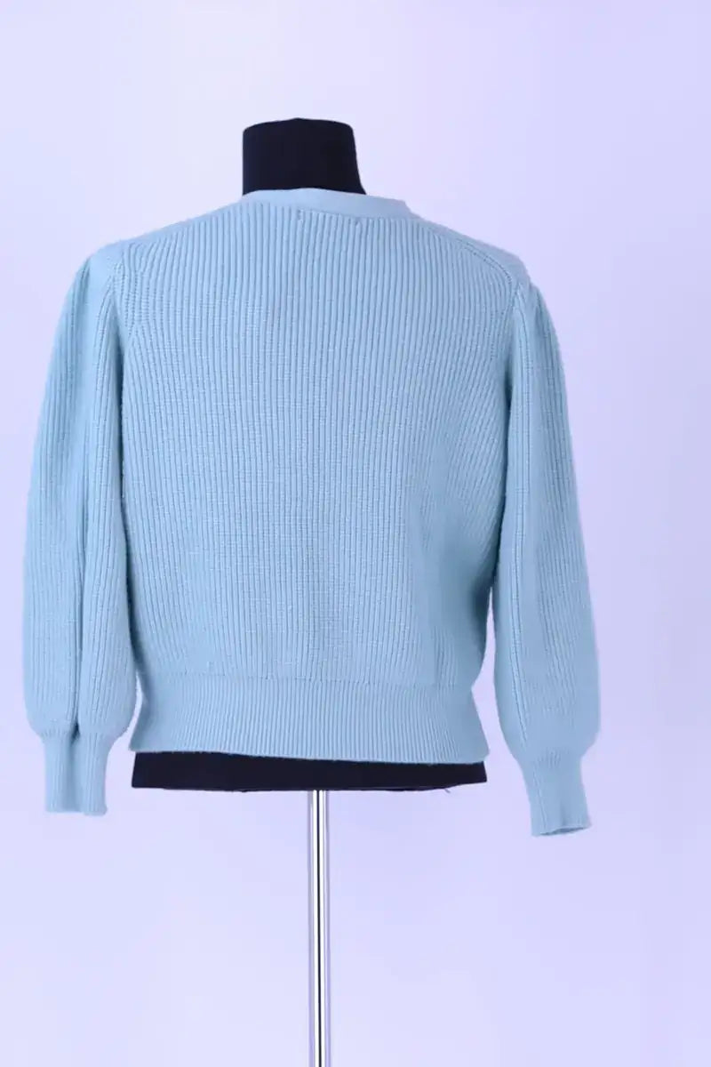 Cardigan Maje Bleu en Coton
