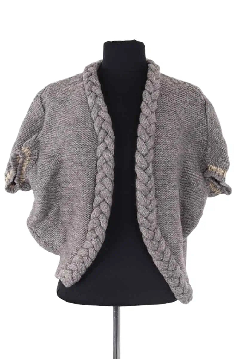 Cardigan Maje Gris en Laine, taille M - Seconde Main