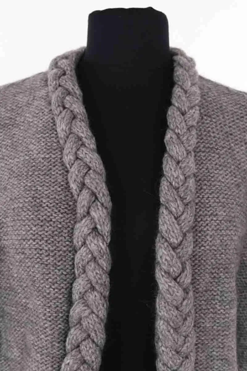 Cardigan Maje Gris en Laine
