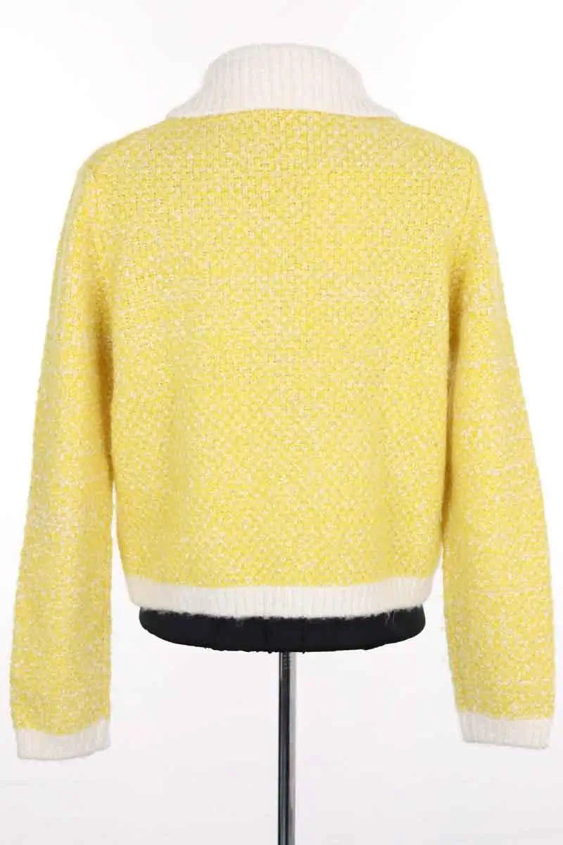 Cardigan Maje Jaune en Synthétique