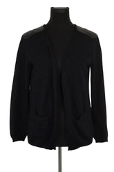 Cardigan Maje Noir en Laine, taille L - Seconde Main