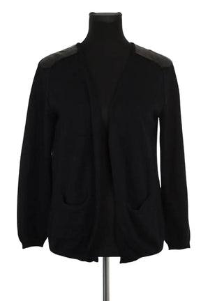 Cardigan Maje Noir en Laine, taille L - Seconde Main