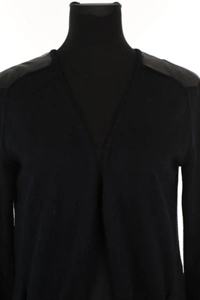 Cardigan Maje Noir en Laine