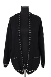 Cardigan Maje Noir en Synthétique, taille L - Seconde Main