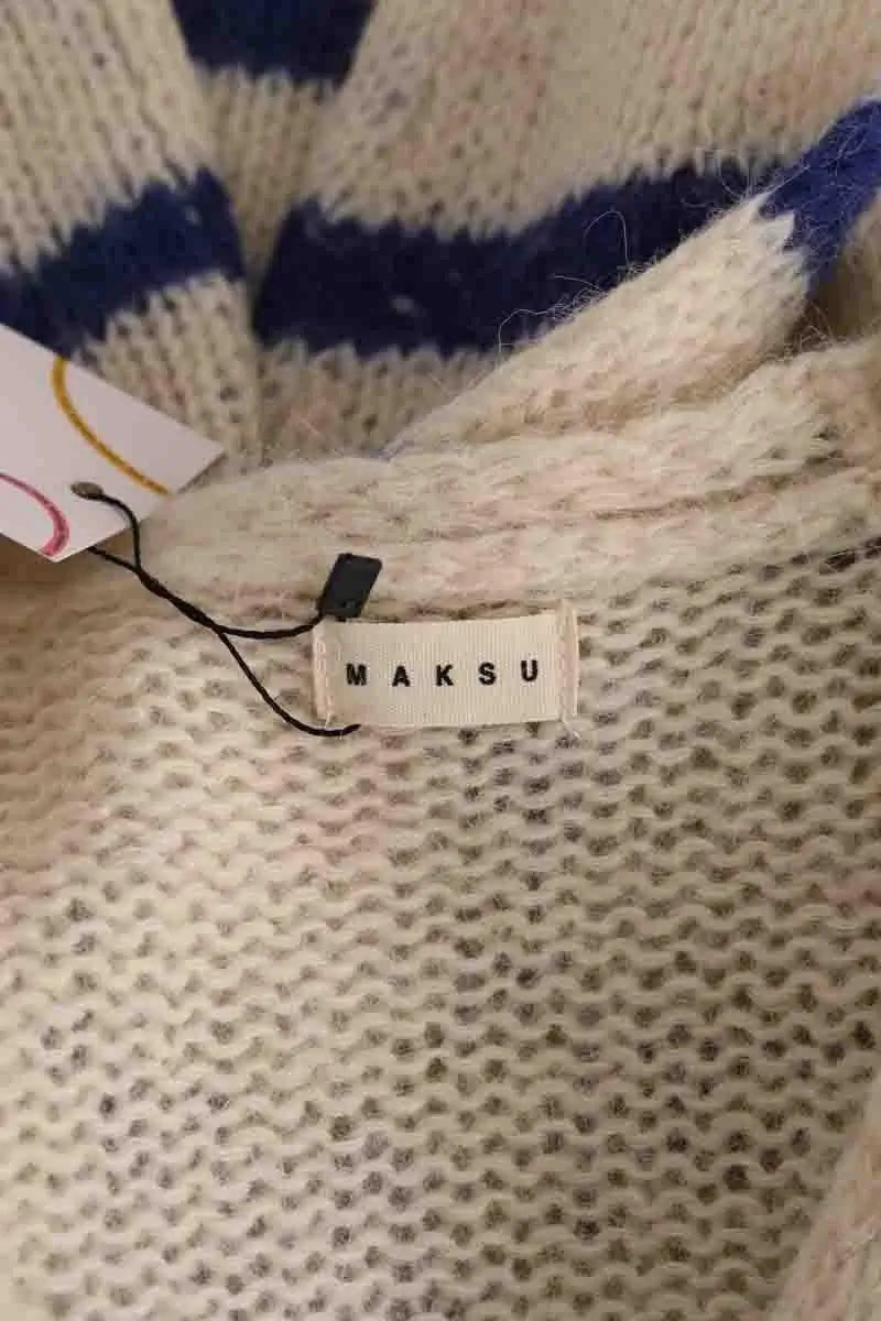 Cardigan MAKSU Ecru en Synthétique