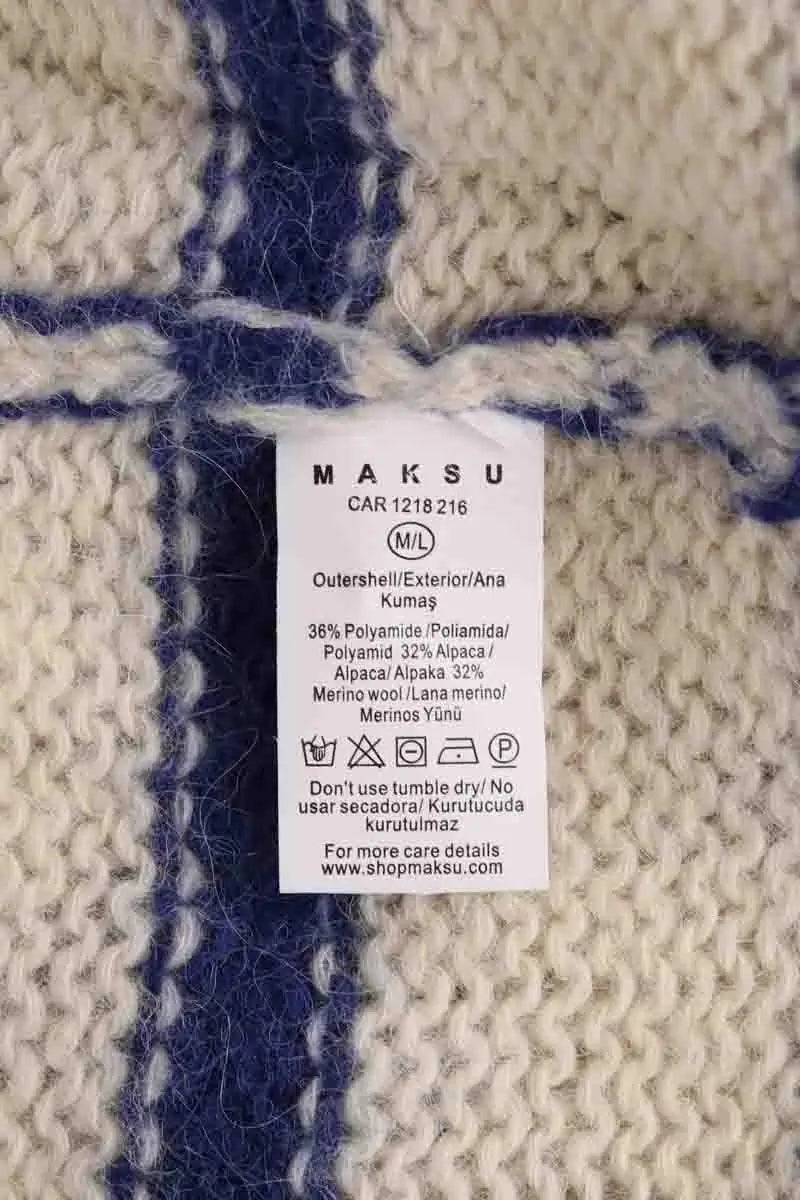 Cardigan MAKSU Ecru en Synthétique