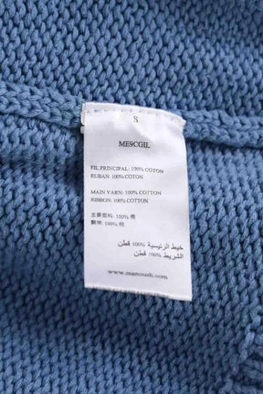 Cardigan Manoush Bleu en Coton